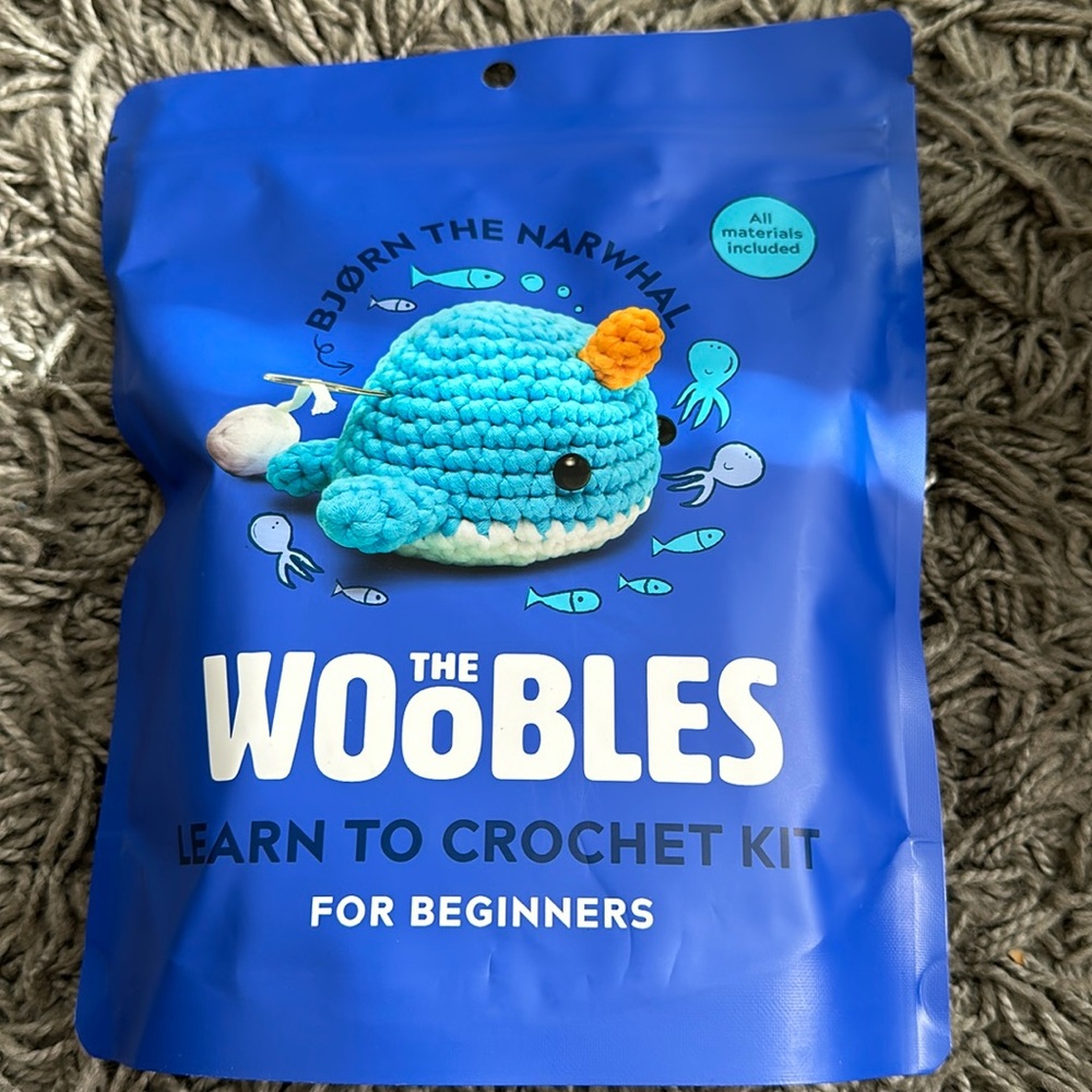 The Woobles Narwhal Crochet Kit